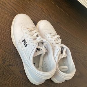Size 8 Fila White Sneakers